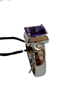 Ringe Recarlo Dame in Weißgold Ametista 0.28 Ct ZF032/B - ZF032/B